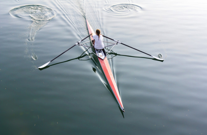 Female rower