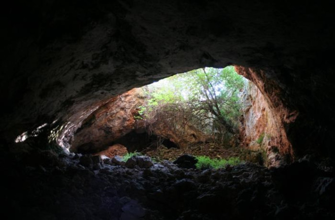 Marble Cave where prehistoric people broke the bones of the dead