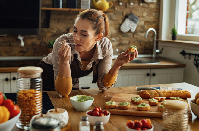 Tasting food