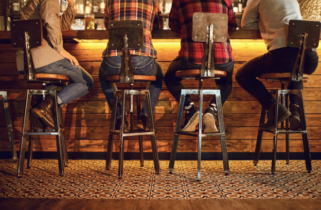 Friends at Bar -Shutterstock 