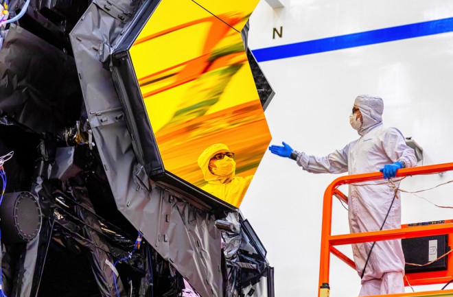 James Webb telescope construction