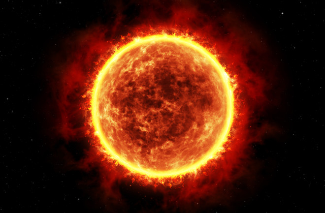 red giant star, space, astronomy