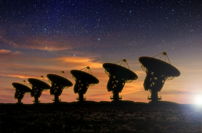 radio telescope looking for signals of alien life - shutterstock