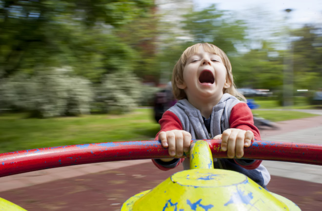 Boy spinning